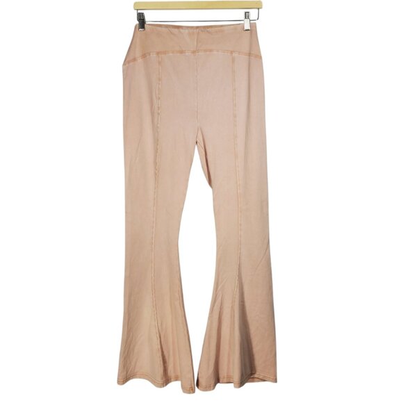 Out From Under Aria Seamed Flared Pants Women's L Pink Bell-Bottom Lounge Y2K - Picture 1 of 5